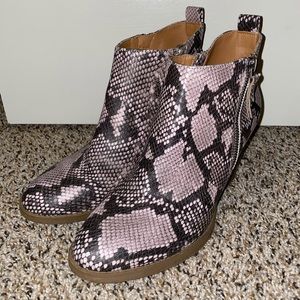Snakeskin Ankle Boots